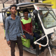 E-rickshaw owners Arun and Devendra Kumar.